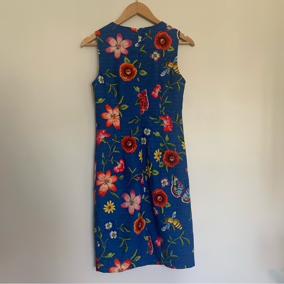 J. McLaughlin Belinda Dress in Butterfly Garden Size 2 - Picture 3 of 10